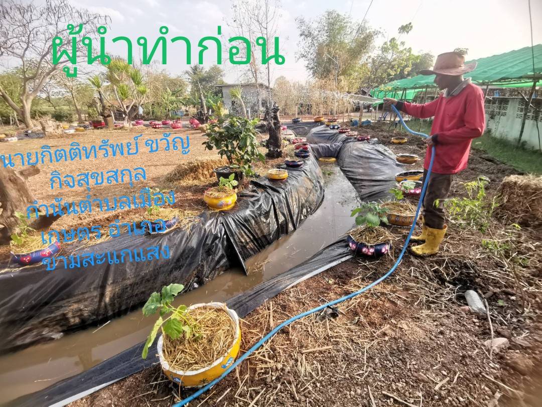 พช.ขามสะแกแสง ประชาสัมพันธ์ กิจกรรมผู้นำทำก่อน กำนันตำบลเมืองเกษตร ขามสะแกแสง